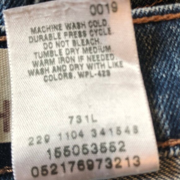 Levi's 505 jeans--nouveau low straight--sz 8 - Picture 13 of 13